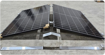 Sistem structura de montaj aluminiu pentru acoperiș plat 15°/30°