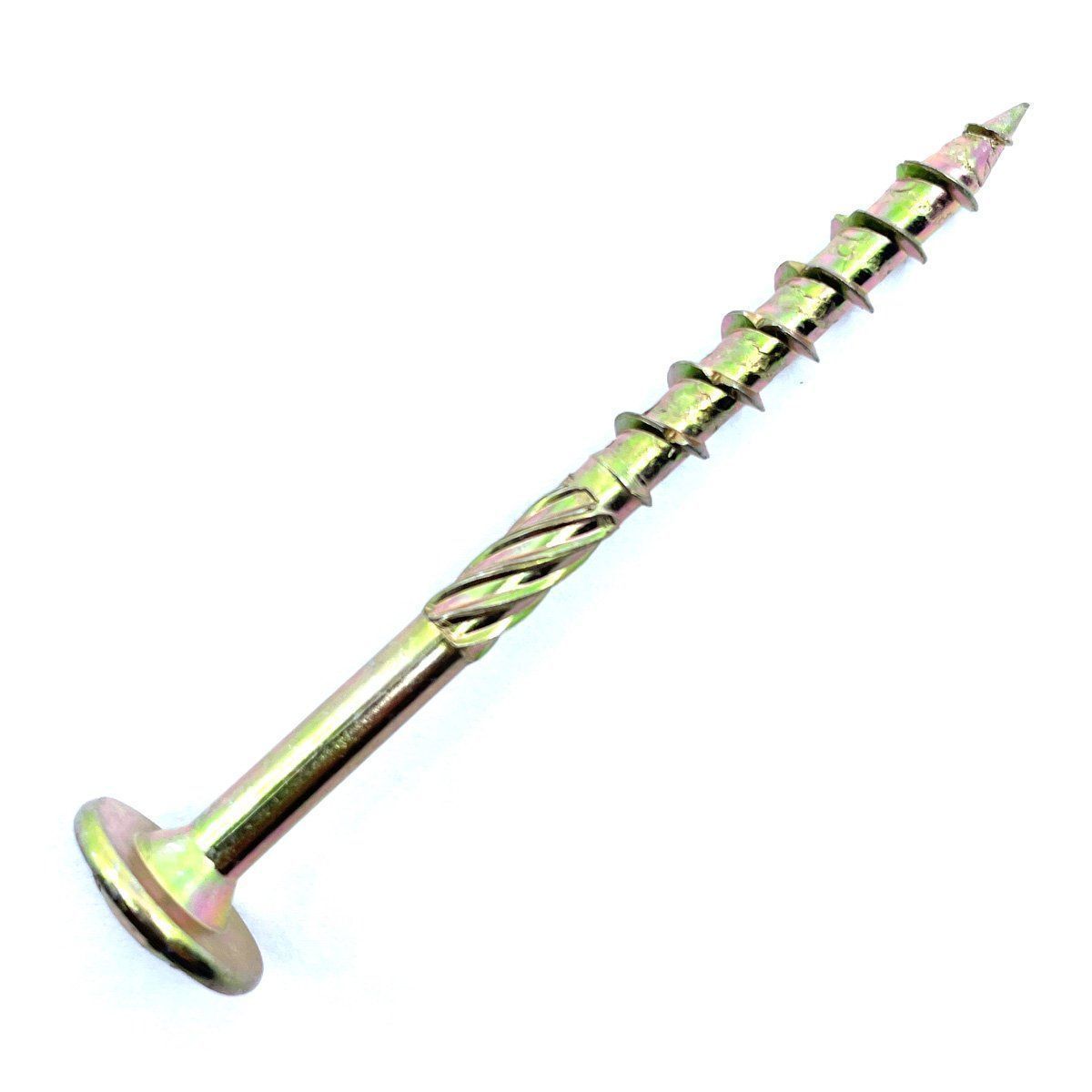 Șurub dulgherie pentru lemn cap plat/înecat  Zincat - M8x100 - 100 buc