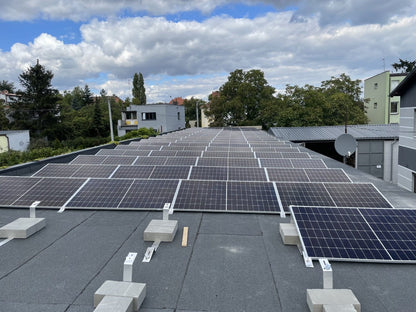 Sistem structura de montaj aluminiu pentru acoperiș plat 15°/30°