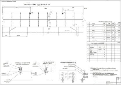 Sistem de montaj fotovoltaic la sol pentru 100 Panouri 40/euro/modul