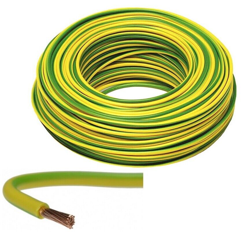 Cablu de împământare galben-verde 16mm 25 metri